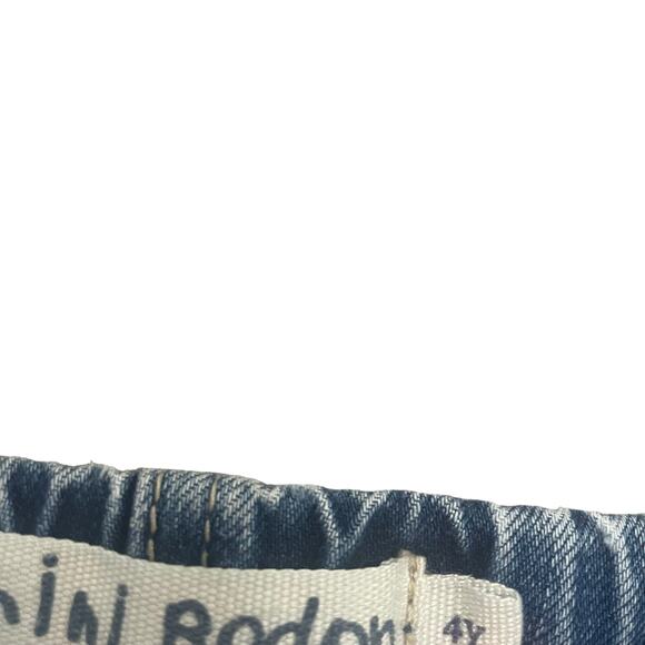 Mini Boden Drawstring Waist Denim Jean Short Boy's 4 - Picture 3 of 5
